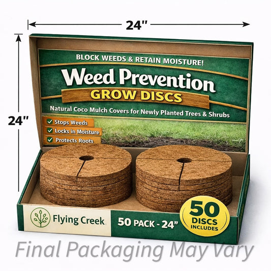 Retail-Ready 24” Weed Prevention Grow Discs