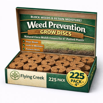 Retail-Ready 4” Weed Prevention Grow Discs