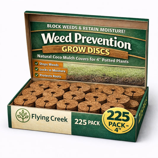 Retail-Ready 4” Weed Prevention Grow Discs